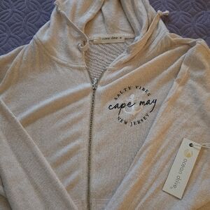 Ocean Drive Light Tan Hoodie
